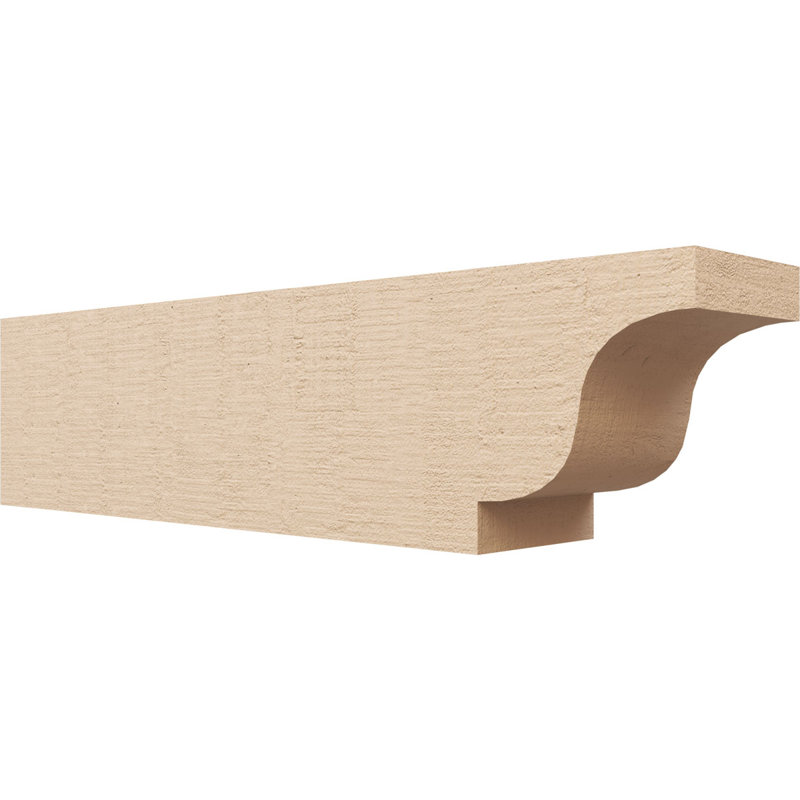 Queue de chevron Newport Woodgrain TimberThane, brun clair apprêté, H 8 po x l 32 po x P 6 po