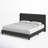  Kraatz Queen Size Wingback Upholstered Bed, No Box Spring Needed, Tufted Fabric Platform Bed Frame-630025950-630025944