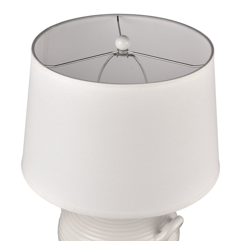 Lampe de table 1 lumière de 25 po de haut Oxford - Blanc