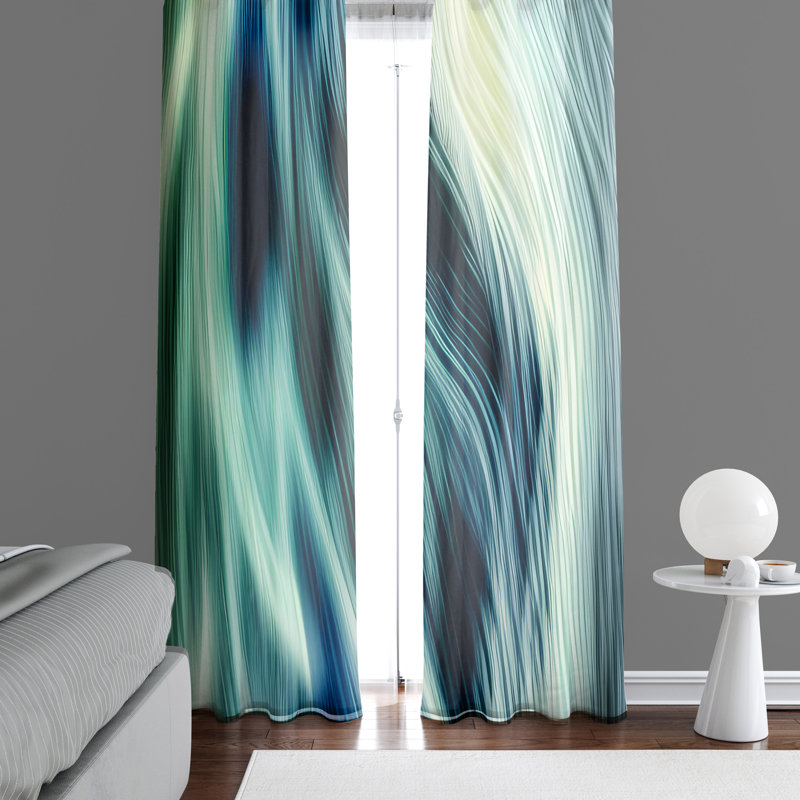 Paire de rideaux semi-transparents en polyester Angiens, L 20 po x L 52 po
