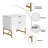 Barbeau Modern Fluted Nightstand With 2 Drawers-1391041391