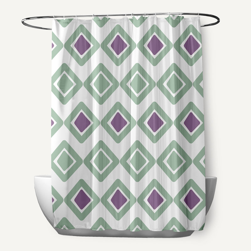 Ferrier Floral Shower Curtain, Green