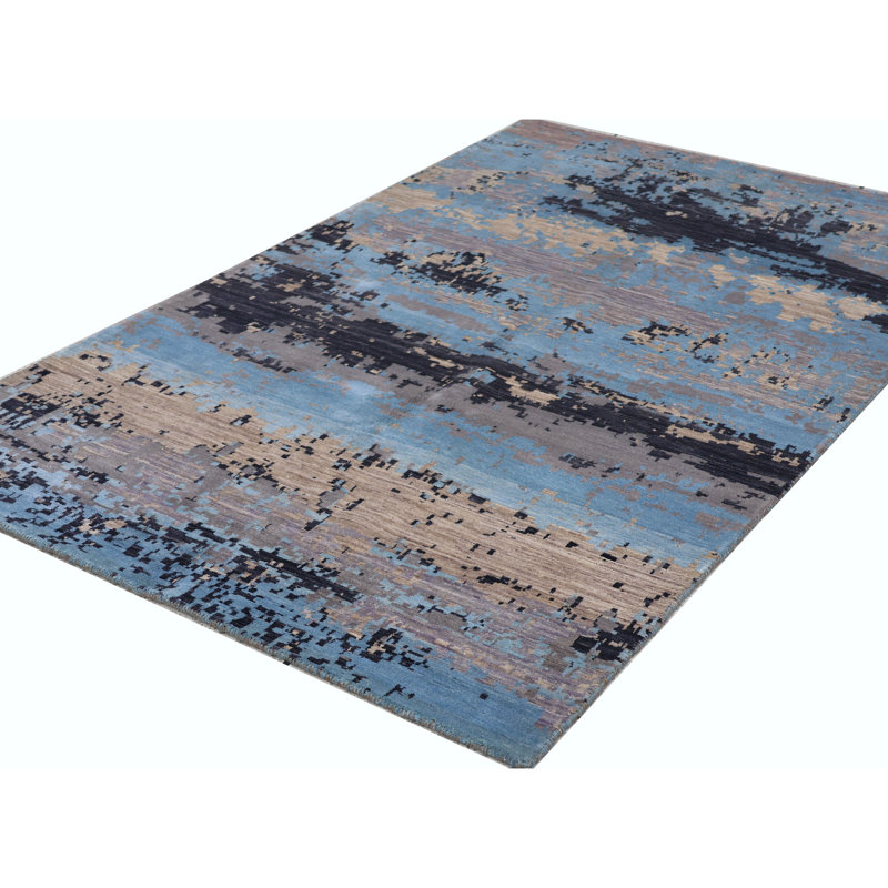 Hand Knotted Wool Area Rug