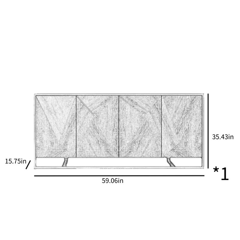 Light Luxury High-End Accent Cabinet