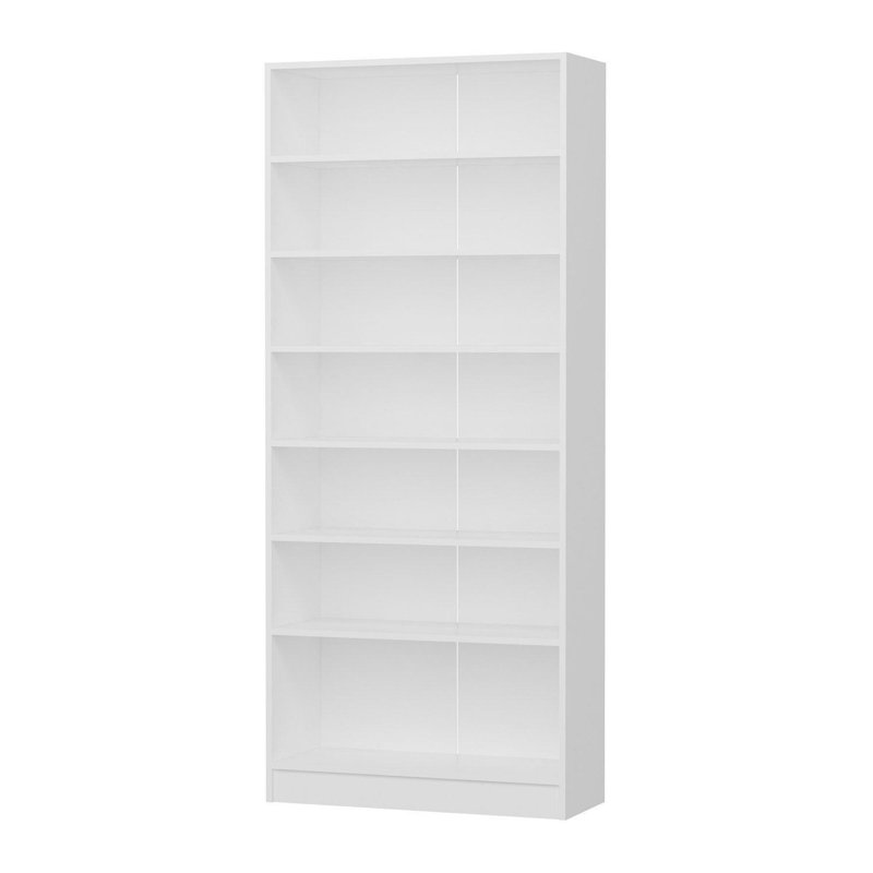 Modern Hall Stand in White, 35.4 x 82.7 x 13.8 Inches | 100% Melamine Coated Particle Board, Thickness: 0.7 Inches | Elegant Design Perfect for Entryways & Hallways, Durable & Stylish Storage Solution