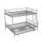 Convertible Metal Bunk Bed With Trundle-238550206