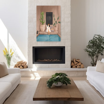 Art mural de week-end à ma piscine IV plante moderne