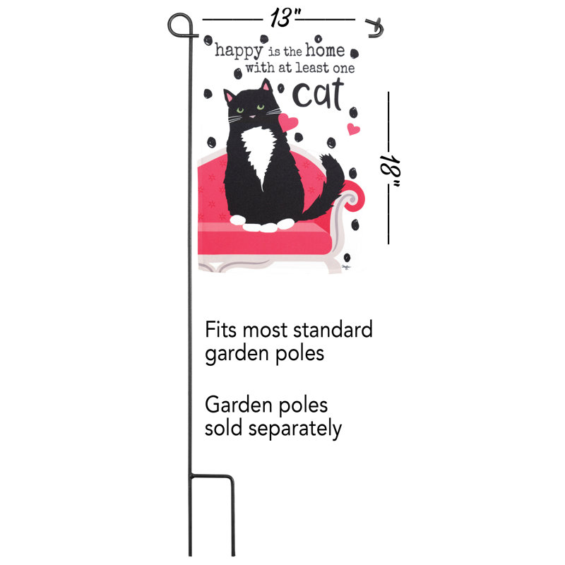 Drapeau de jardin en polyester de 18 po x 13 po Dekland