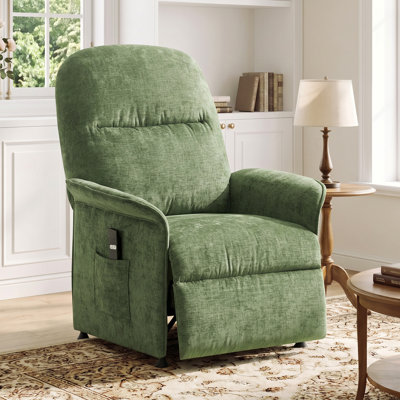 Reclining Chair with Thick Pillow Back, 110°-160° Adjustable