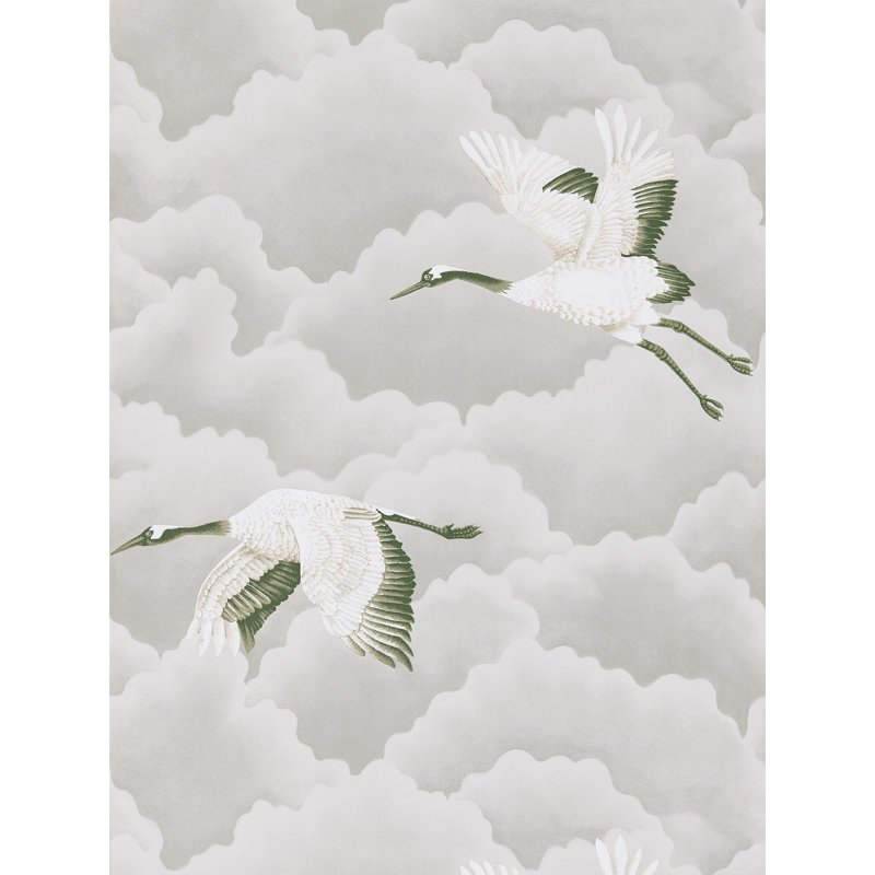 Cranes in Flight Wallpaper, Platinum