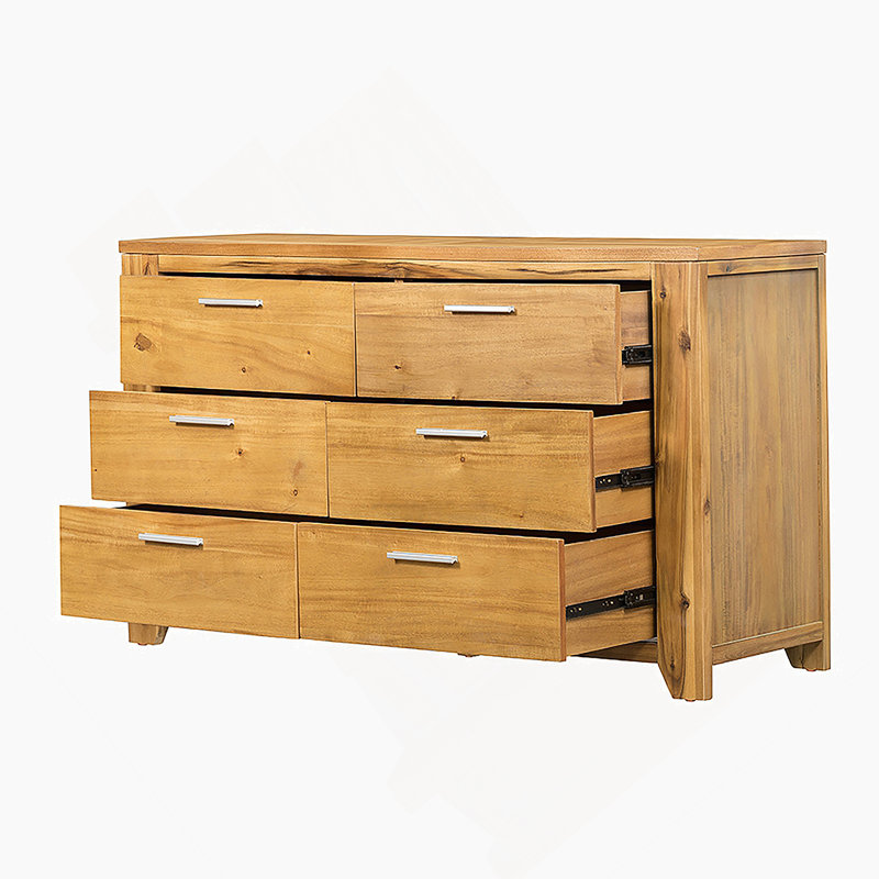 Commode 6 tiroirs 53 x 17 x 31,5 po