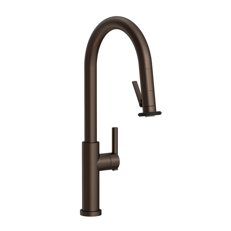 Pull-Down Kitchen Faucet - Trigger Spray, English Bronze