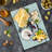 Fruit Tempered Glass Cutting Board Vine Colours Grape Branch Art Dark Fuchsia and Dark Mauve