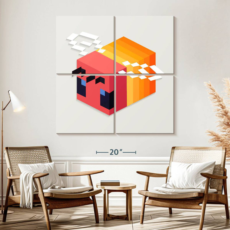 Brampt Minecraft Bee, 57" H x 57" W