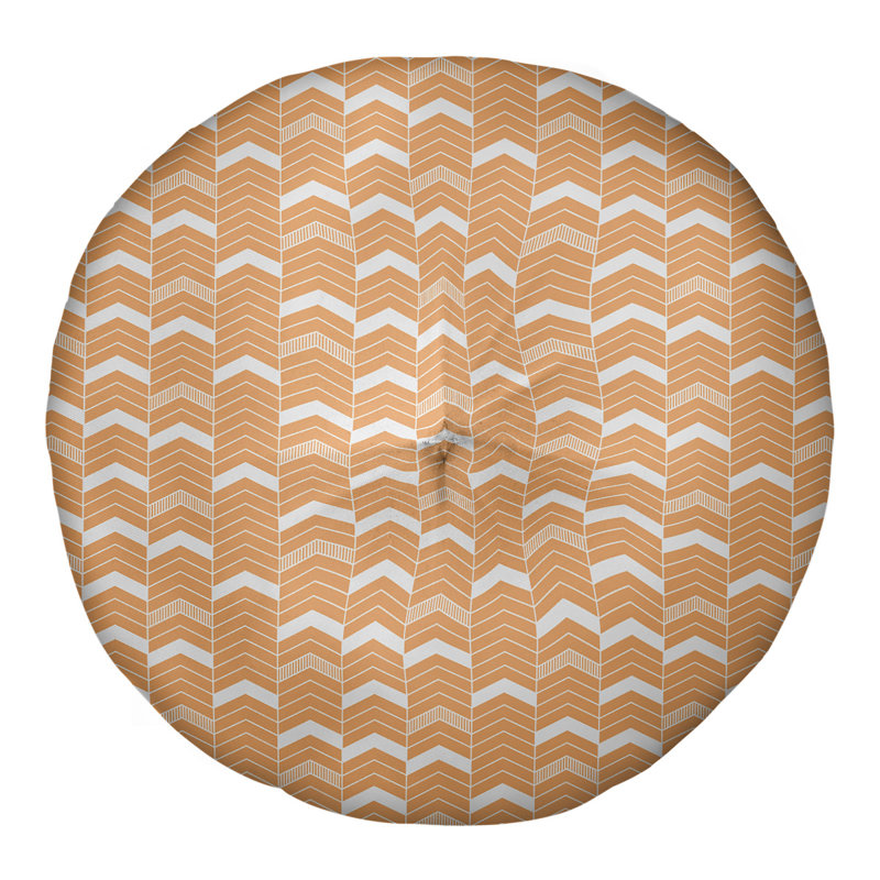 Coussin Rhonda, 26 po x 26 po, Orange clair