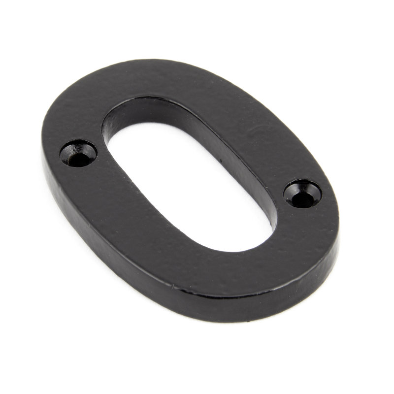7.8cm H Metal House Number, Black, 0 