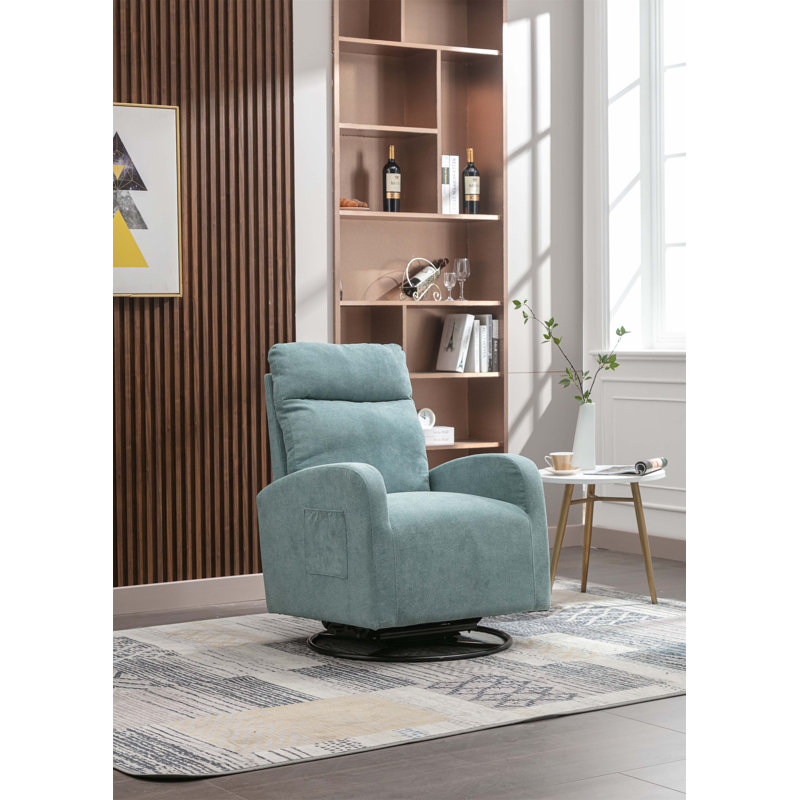 Fauteuil inclinable manuel pivotant l 27,95 po, Bleu clair