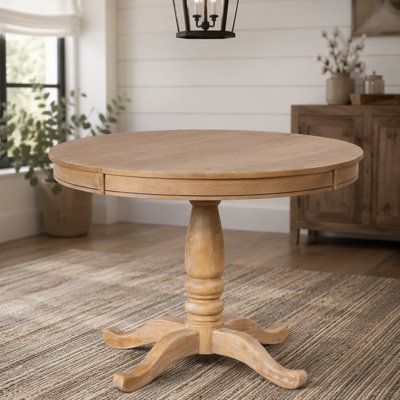 Extendable with Solid Wood Base Dining Table