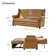 Atravion 73.5'' Transitional Vegan Leather Sofa Bed with Button-tufted Back