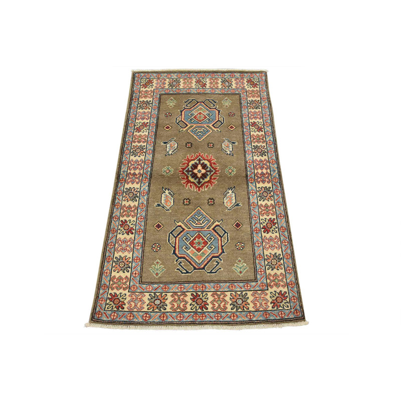 Tapis brun nouvel âge en laine 2 pi 10 po x 4 pi 11 po Mylasia