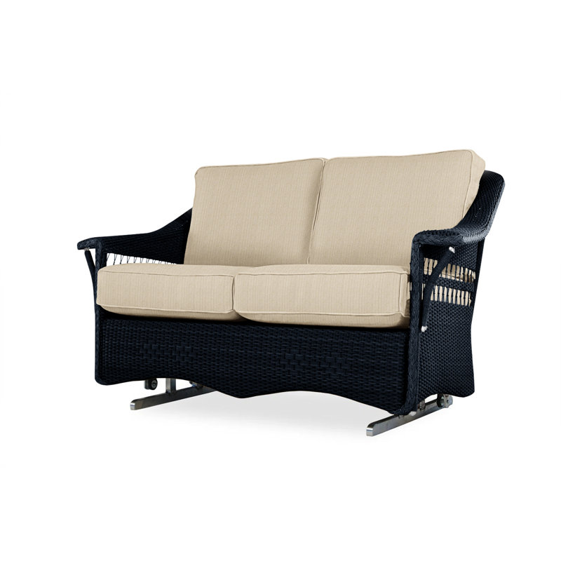 Nantucket Outdoor 2 - Seat Loveseat, Friendly Flax, Ebony