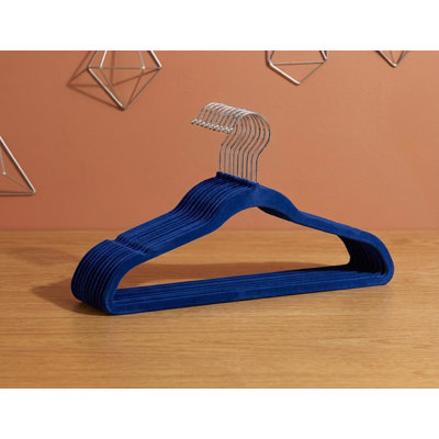 Hanger Set 10Pk Velvet Black 