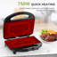 Griller le fromage 2 tranches de 750 W avec plaques antiadhésives