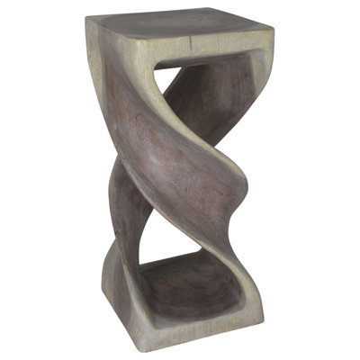 Ahliya Solid Wood Block End Table Set