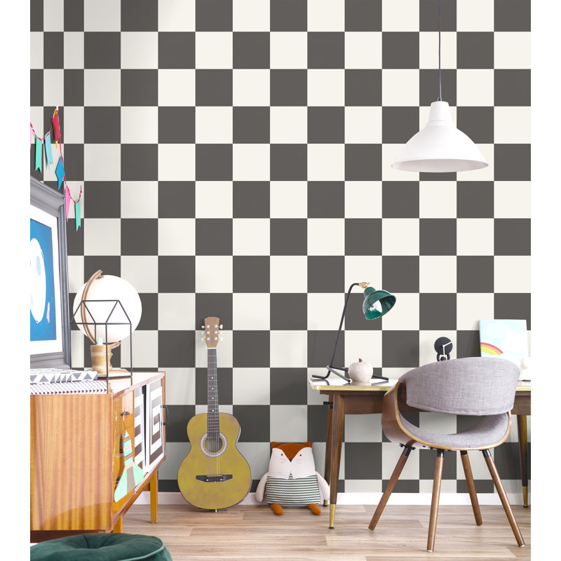 10.05m x 53cm Matte Wallpaper Roll, Charcoal
