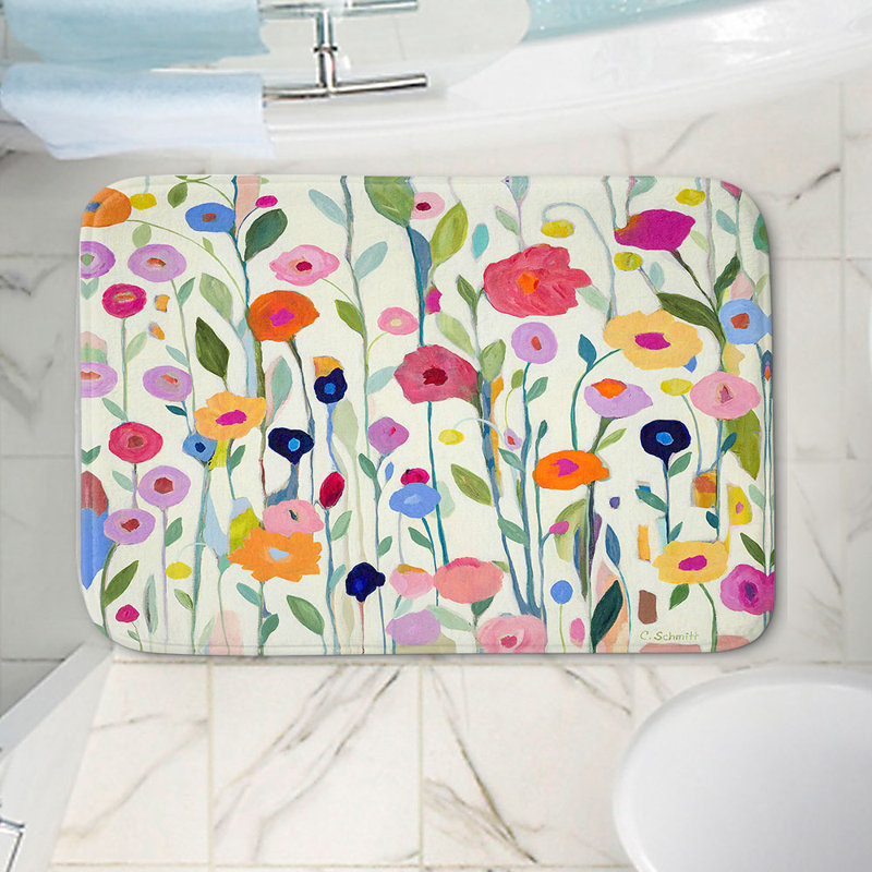 Non-Slip Bath Mat, 34" W x 21" L x 1" H