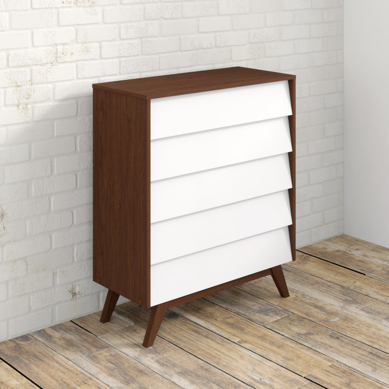 Mariela 88cm W 5 - Drawer Chest of Drawers