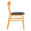 Chaise de salle à manger en bois massif d'unité centrale - 4 ou plus pour la maison, le bureau, le restaurant avec coussin-1746757534