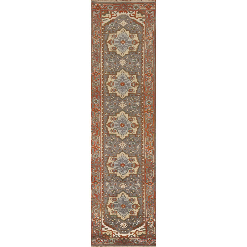 Tapis de couloir oriental gris 3x12