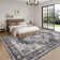 Oriental Machine Washable Area Rugs for Living Room Non-Slip Low Pile Distressed Carpet with Rubber Backing for Bedroom Dining Room Nursey
