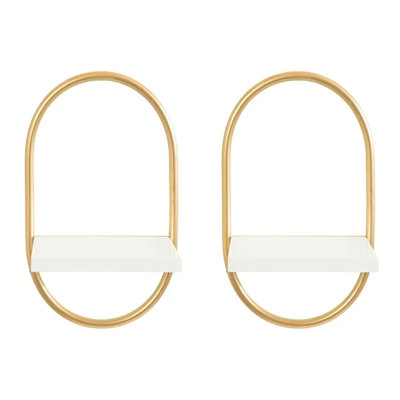 Carlile 2 Piece Oval Bracket Shelf