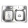 33.125'' L Drop-In Double Bowl Stainless Steel Kitchen Sink