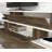 Chantalle Scandinavian TV Unit, White & Walnut, 69.3 x 15.6 x 12.4 Inches | 100% Melamine Coated Particle Board, Thickness: 0.7 Inches | Features Multiple Shelves & Wall-Mountable Design | Perfect for Modern Living Rooms