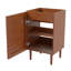Armoire de salle de bain à 2 tablettes à lattes moderne Aubert Aubert (lavabo non inclus)-93805366