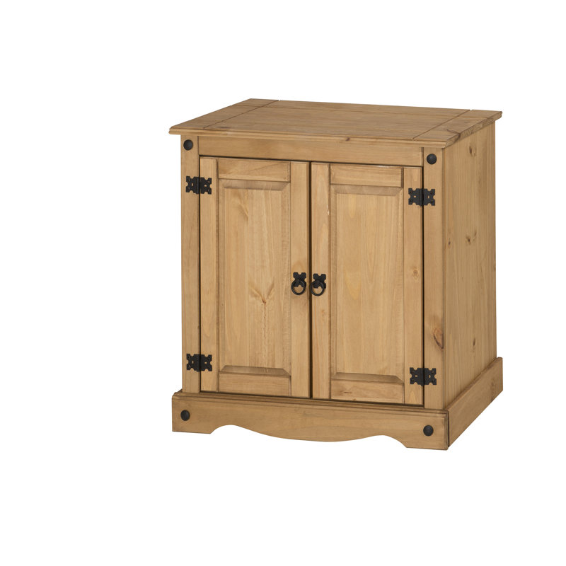 Palmea 75cm Solid Wood Sideboard, Antique Wax