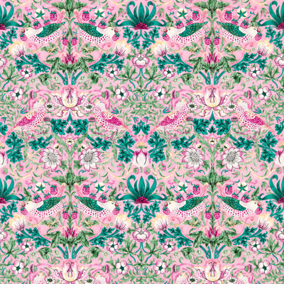 Strawberry Thief 10.05m x 68.6cm Matte Wallpaper Roll
