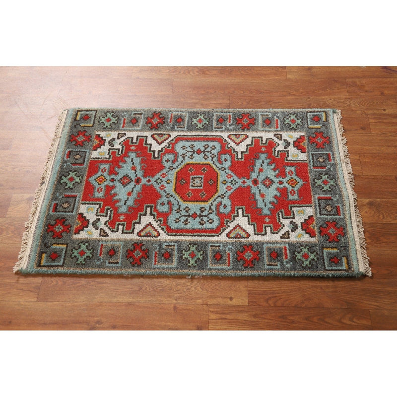 Tapis traditionnel indien fait à la main en laine 2 x 3