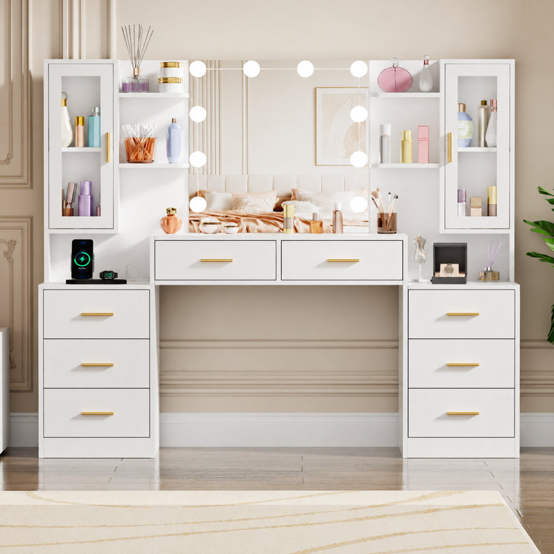 Elowen Dressing Table with Mirror