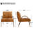 Zailah 27.5'' Wide Genuine Leather Accent Chair-1275679583