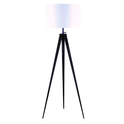 Eunice 73'' Black Tripod Floor Lamp