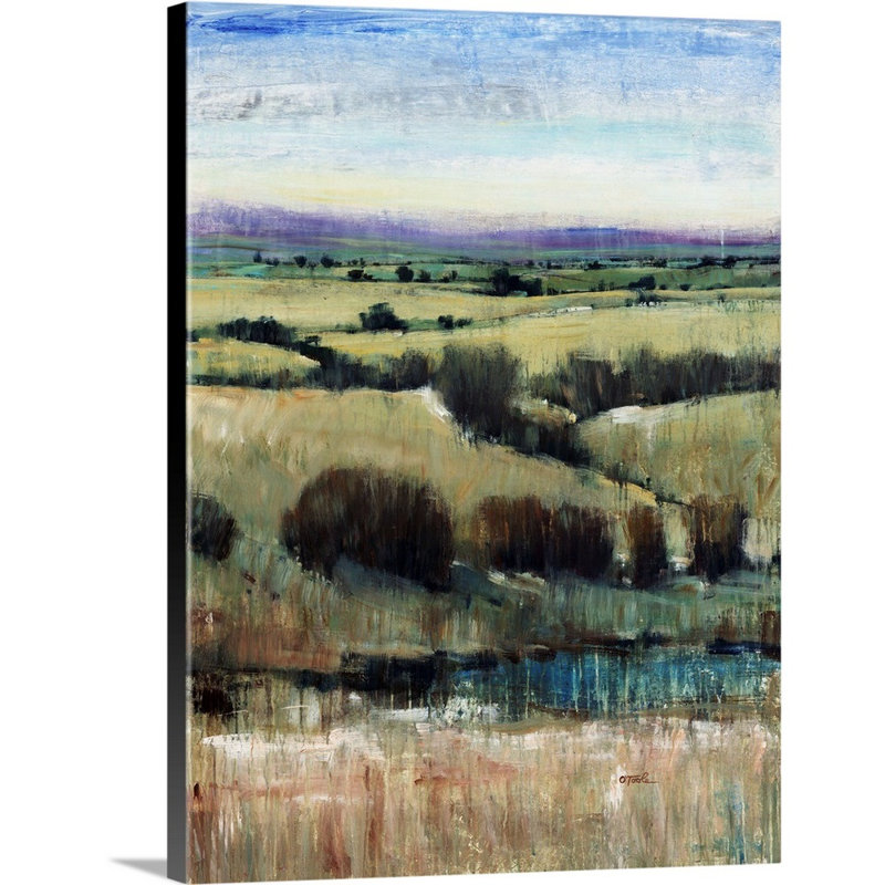 « vista visions ii », peinture sur toile, Toile tendue, H 16 po x l 12 po x p 1,25 po