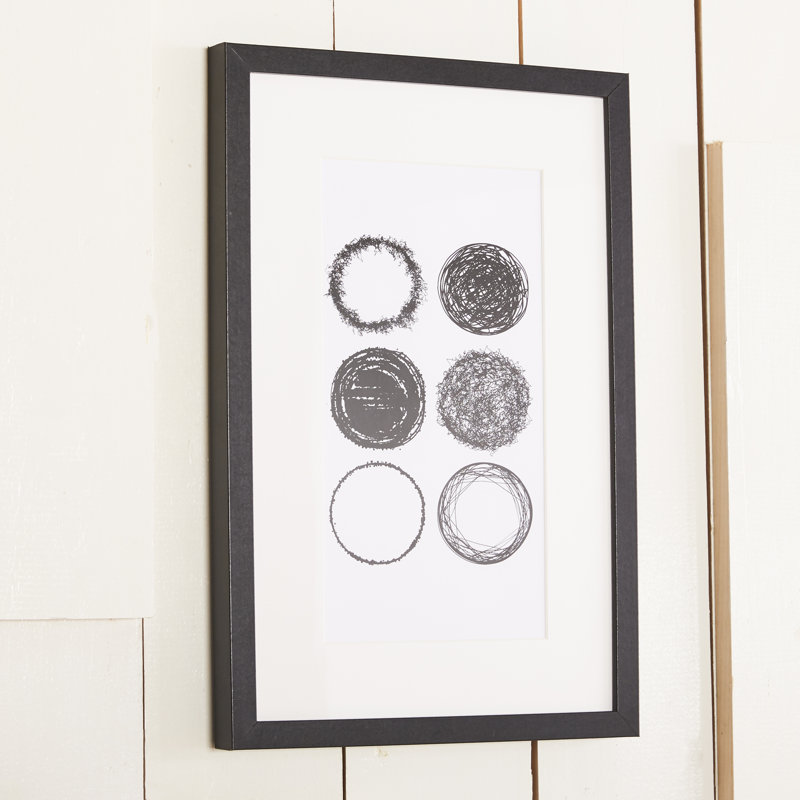 Six anneaux - Cadre photo, impression sur papier, H 24 po x l 16 po x P 1,5 po