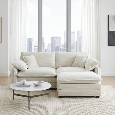 Sofa, L Shape Sofa, Corduroy Sofa