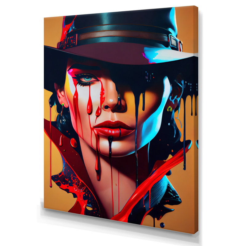 «Femelle Criminel Mastermind VI», impression sur toile, H 20 po x l 12 po x P 1 po, Toile tendue