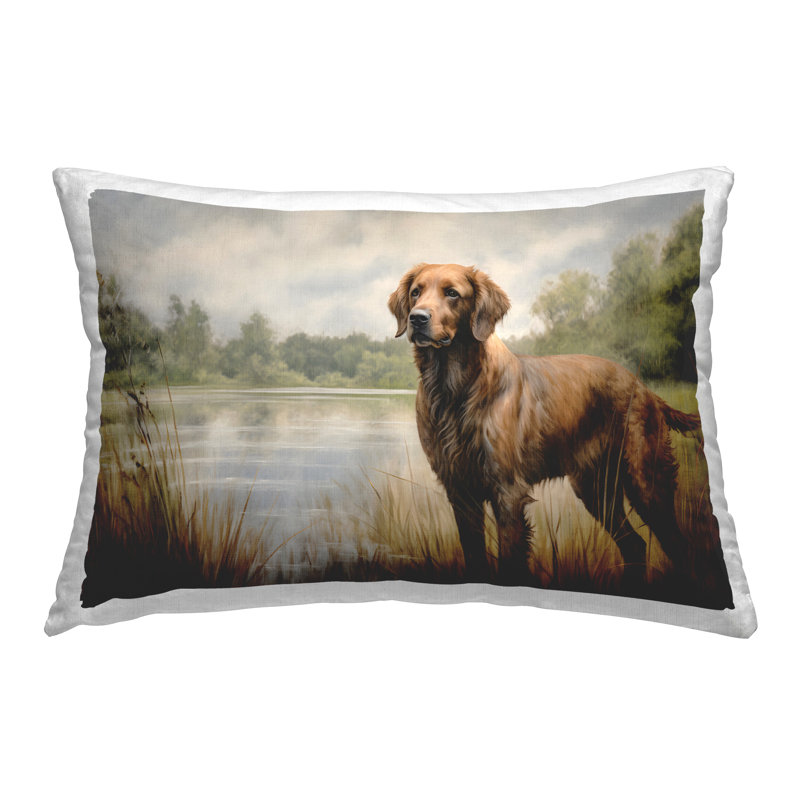 Coussin Retriever par Petal Prints Design