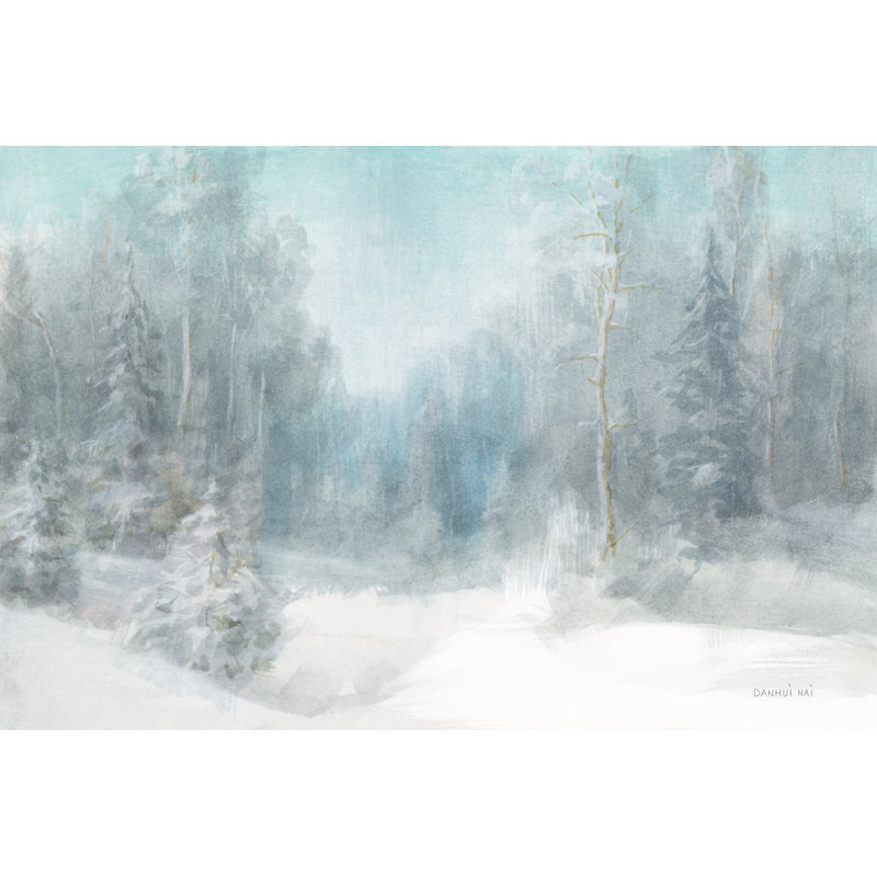 Peaceful Winter by Danhui Nai - Wrapped Canvas Painting, 81cm H x 122cm W x 3.8cm D
